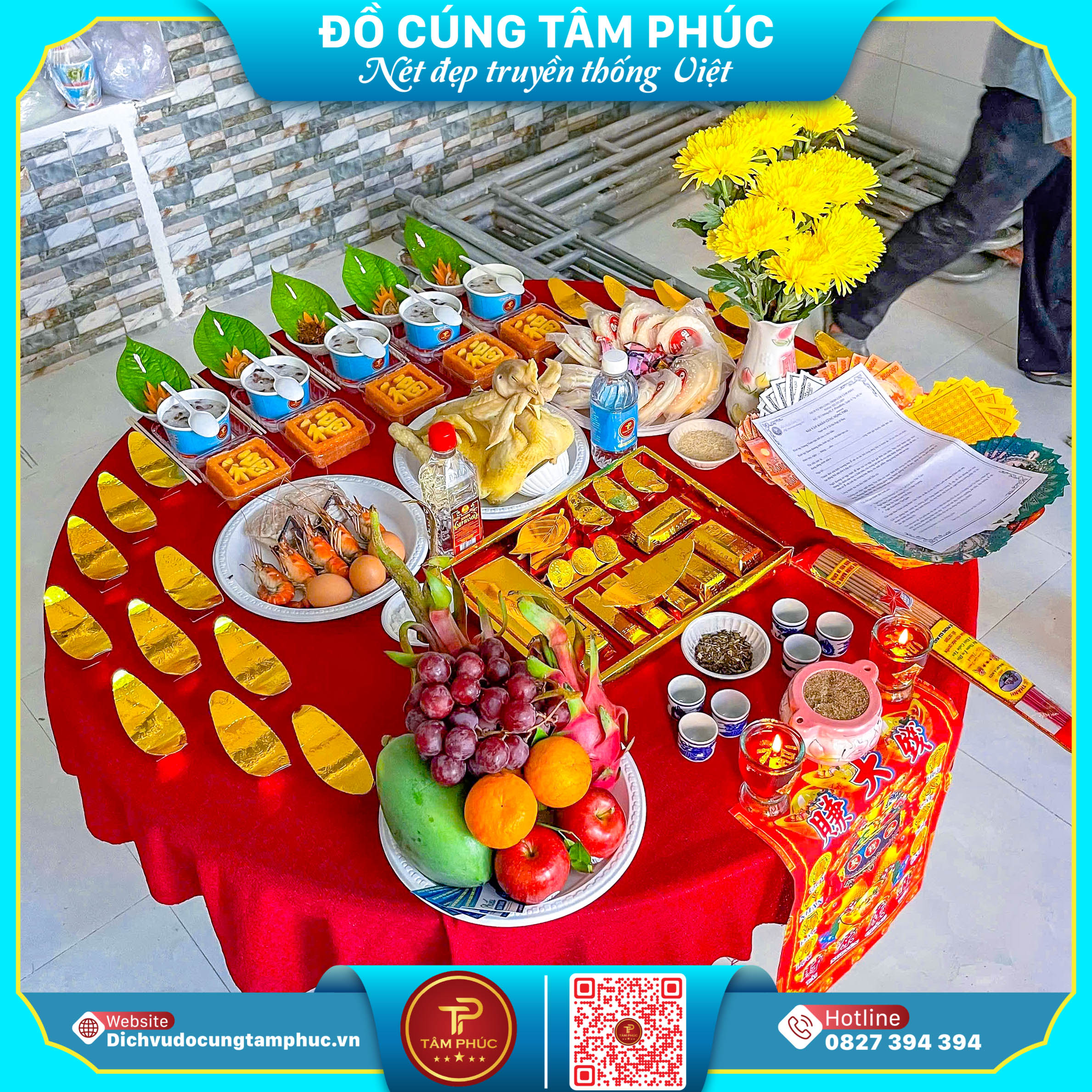 Mâm Cúng Khởi Công Tại Cần Thơ  Khởi Sự Vạn May.